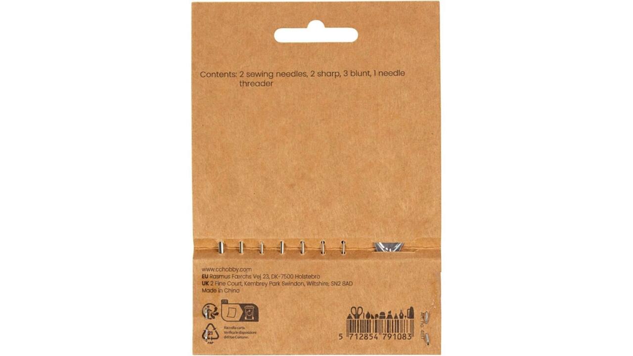 Naaldenset Creativ Company blister à 8 delen zilver