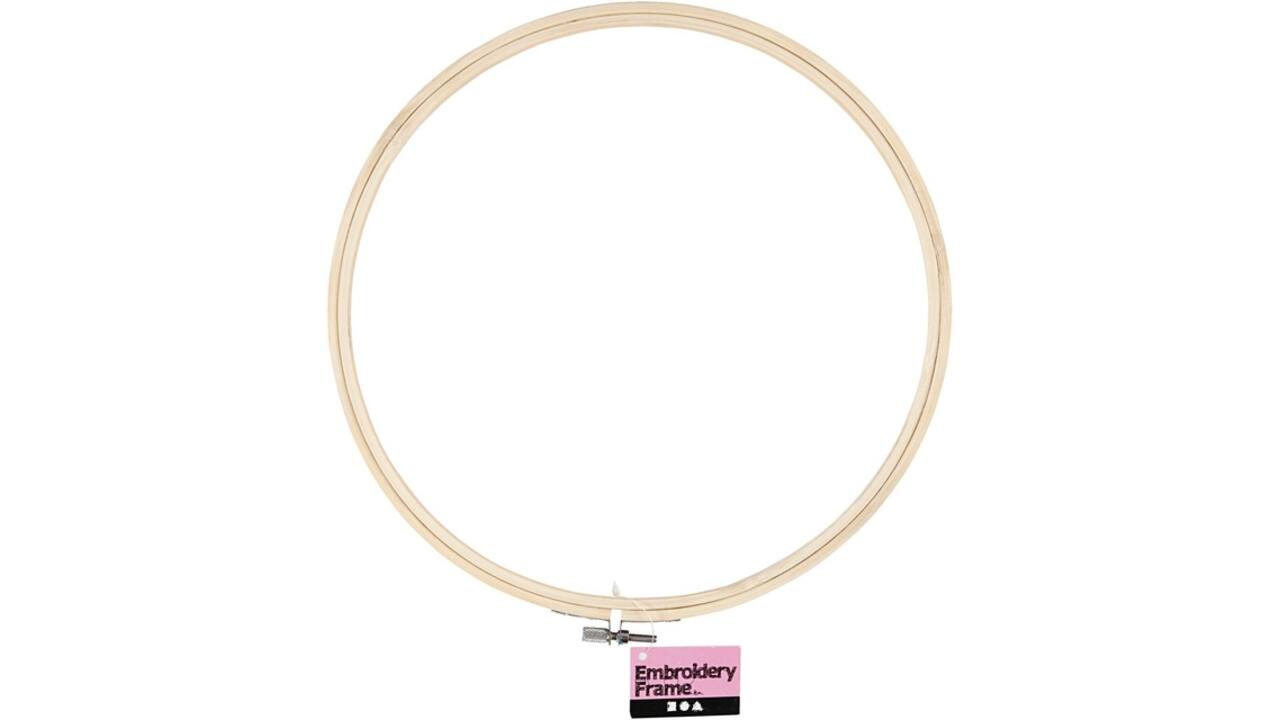 Borduurframe Creativ Company rond 25cm hout
