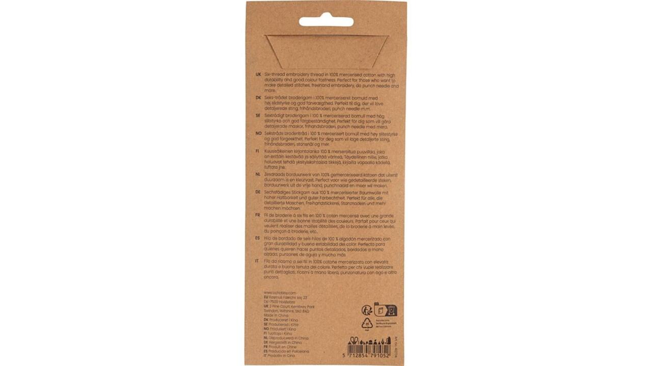 Borduurgaren Creativ Company 8mx1mm set à 10 kleuren