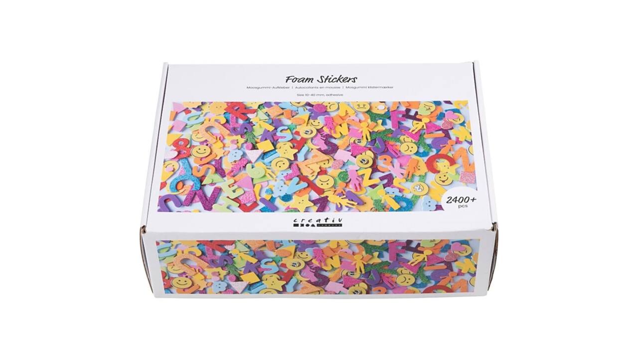 Foamstickers Creativ diverse vormen zelfklevend doos à 2640st assorti