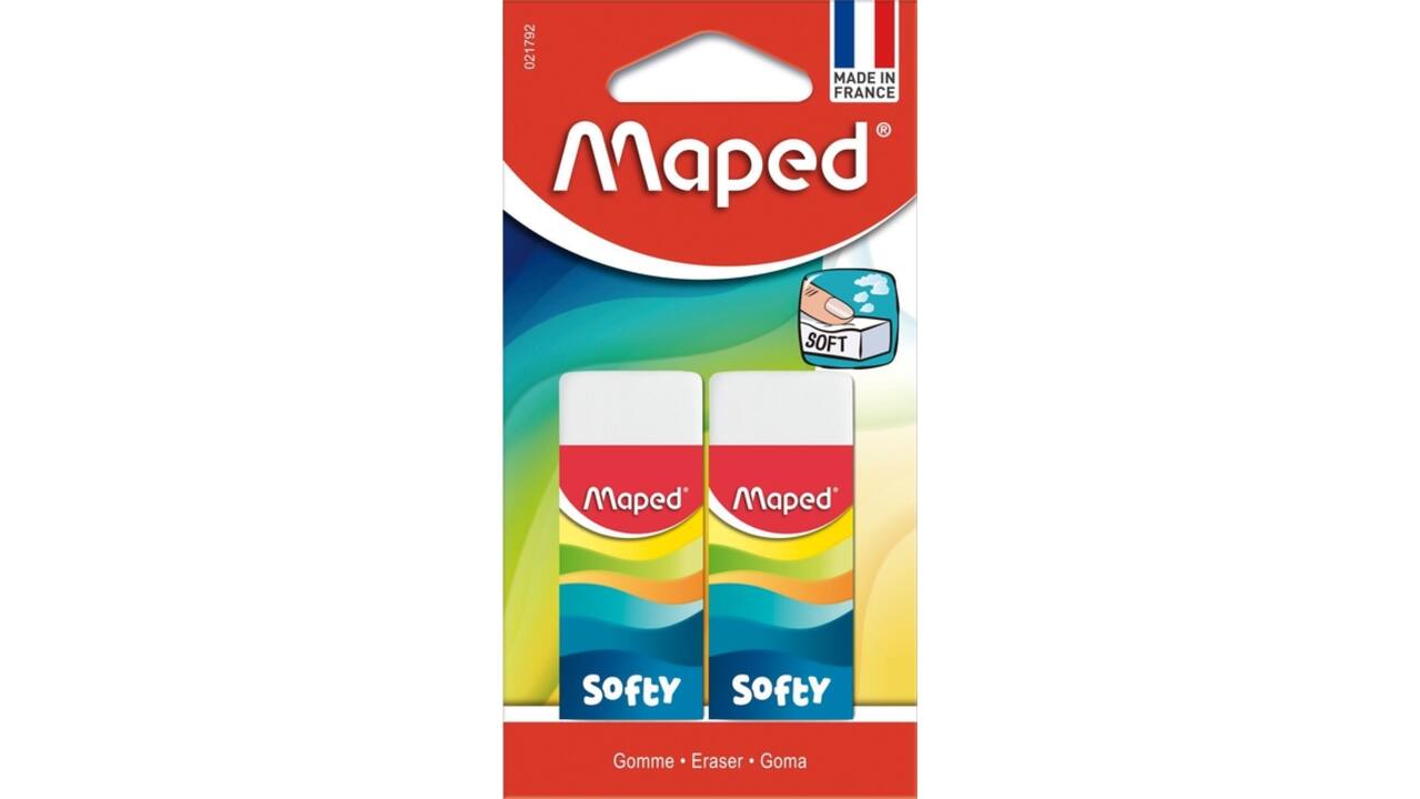 Gum Maped Softy blister à 2 stuks
