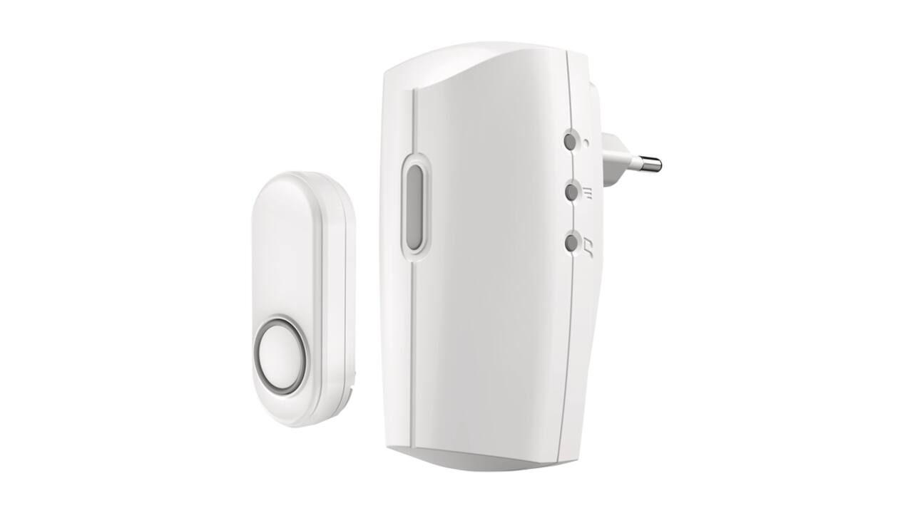 Stekkerdeurbelset KlikAanKlikUit ACDB-8000AC wit
