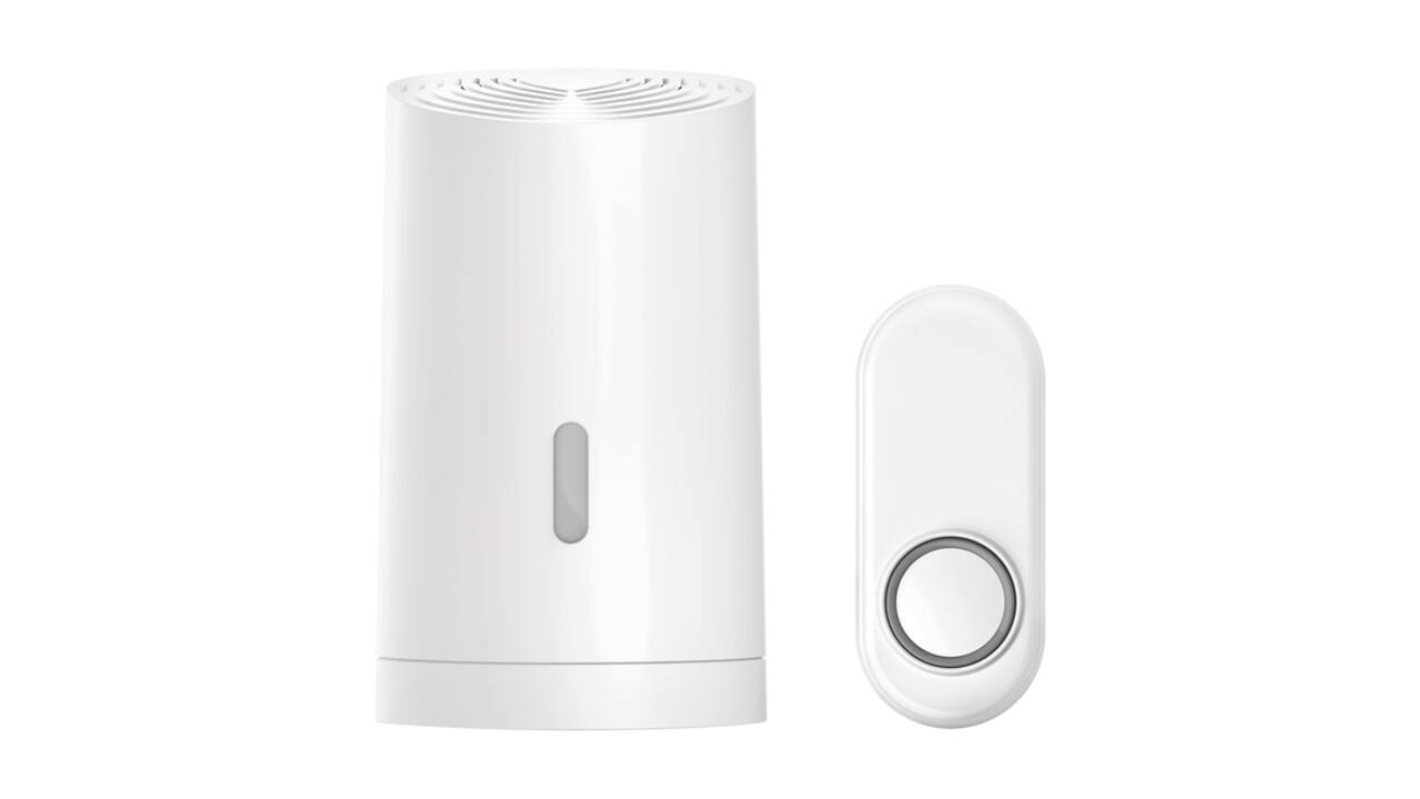 Draadloze deurbelset KlikAanKlikUit ACDB-9000AC wit