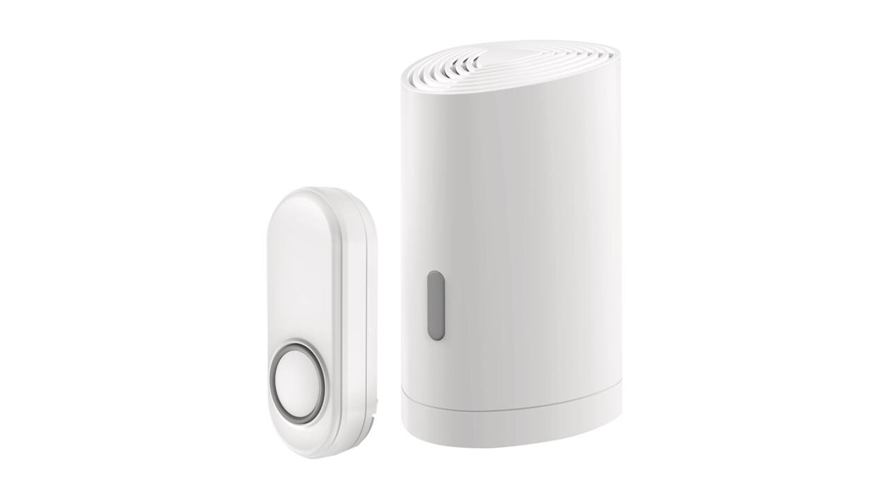 Draadloze deurbelset KlikAanKlikUit ACDB-9000AC wit