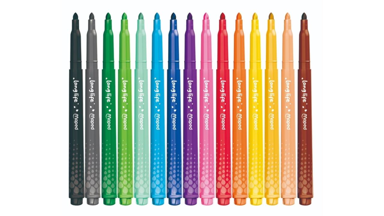 Viltstift Maped Color'Peps Long Life 2.0 doos à 15 stuks assorti