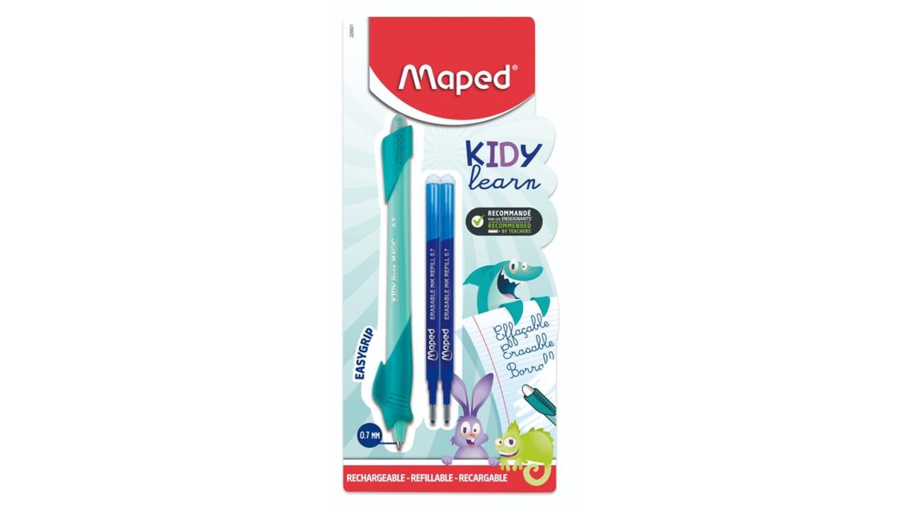 Oefenpen Maped Kidy Learn Magic uitwisbaar met 2 vullingen assorti