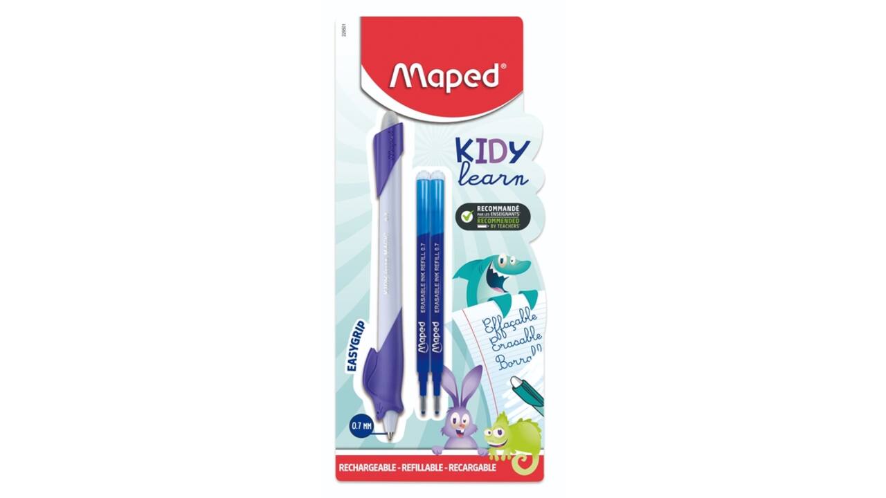 Oefenpen Maped Kidy Learn Magic uitwisbaar met 2 vullingen assorti
