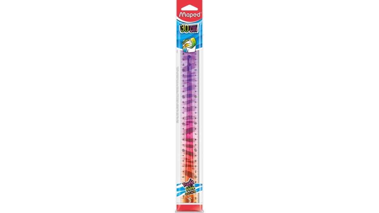 Liniaal Maped Twist 'n Flex Decor Animals 30cm assorti display à 20st