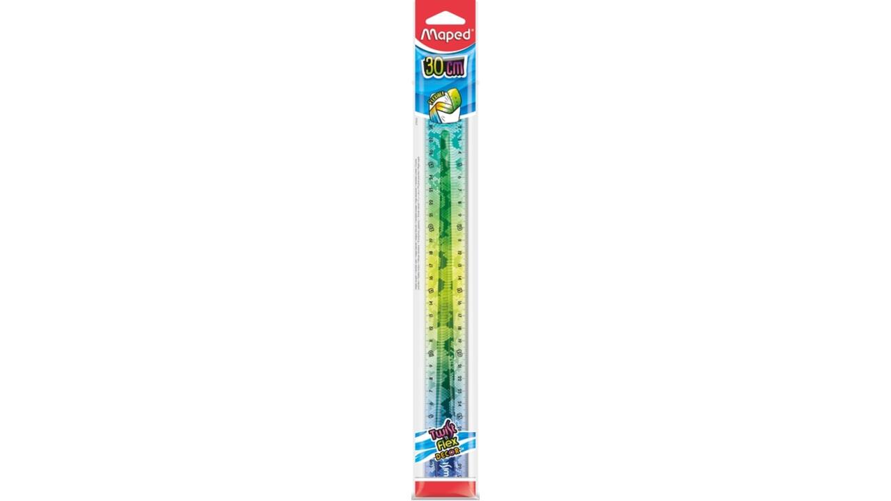 Liniaal Maped Twist 'n Flex Decor Animals 30cm assorti display à 20st