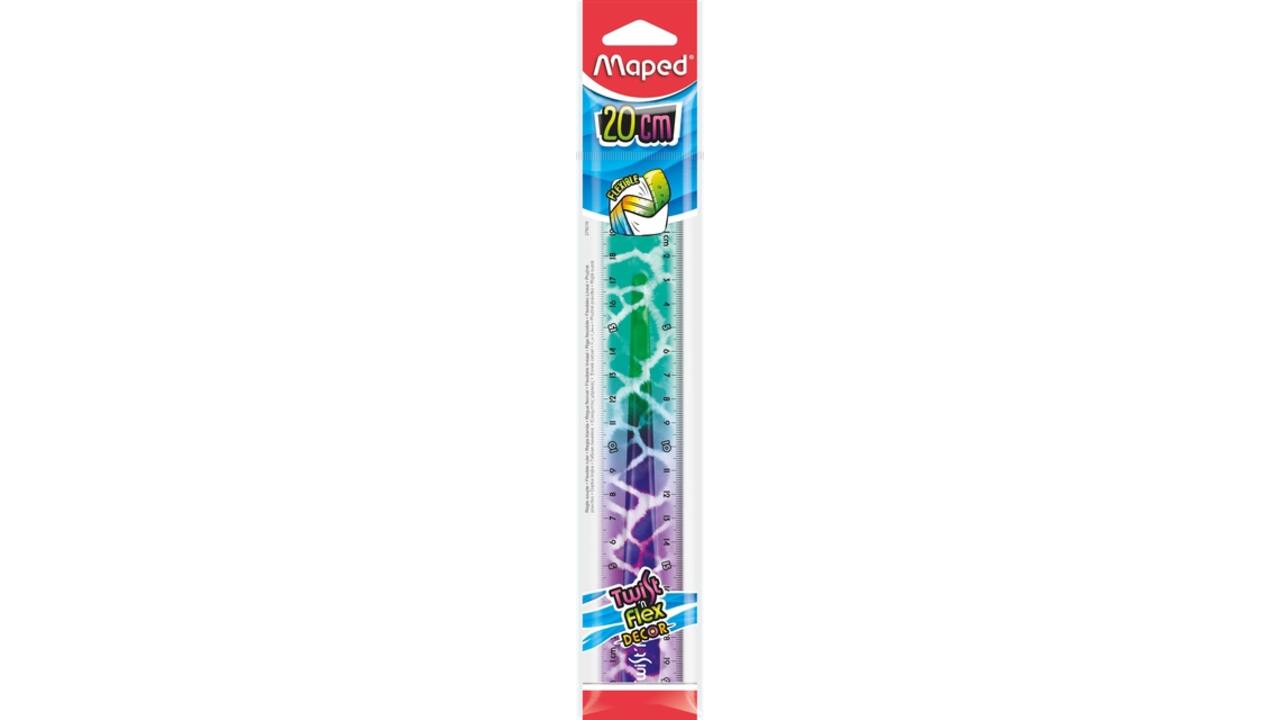 Liniaal Maped Twist 'n Flex Decor Animals 20cm assorti display à 20st