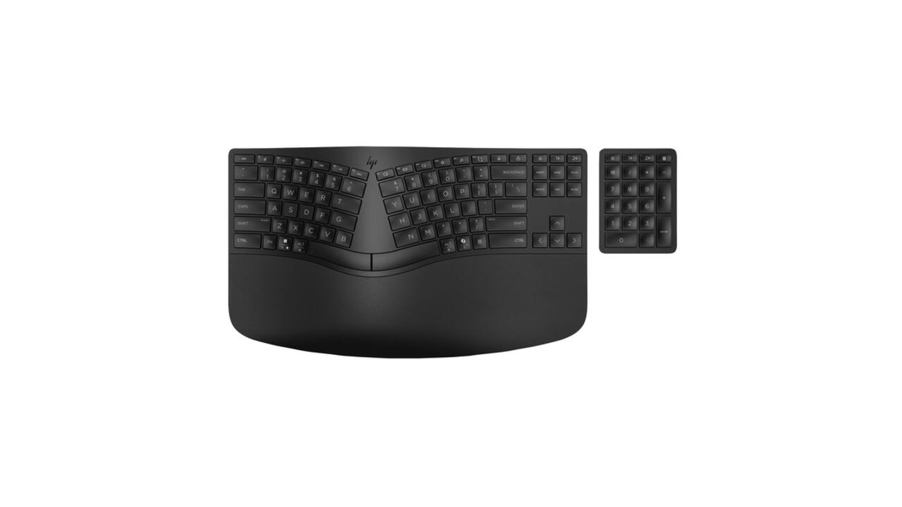 Toetsenbord HP 965 BLK Ergonomisch draadloos QWERTY