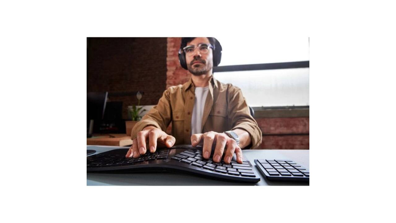 Toetsenbord HP 965 BLK Ergonomisch draadloos QWERTY