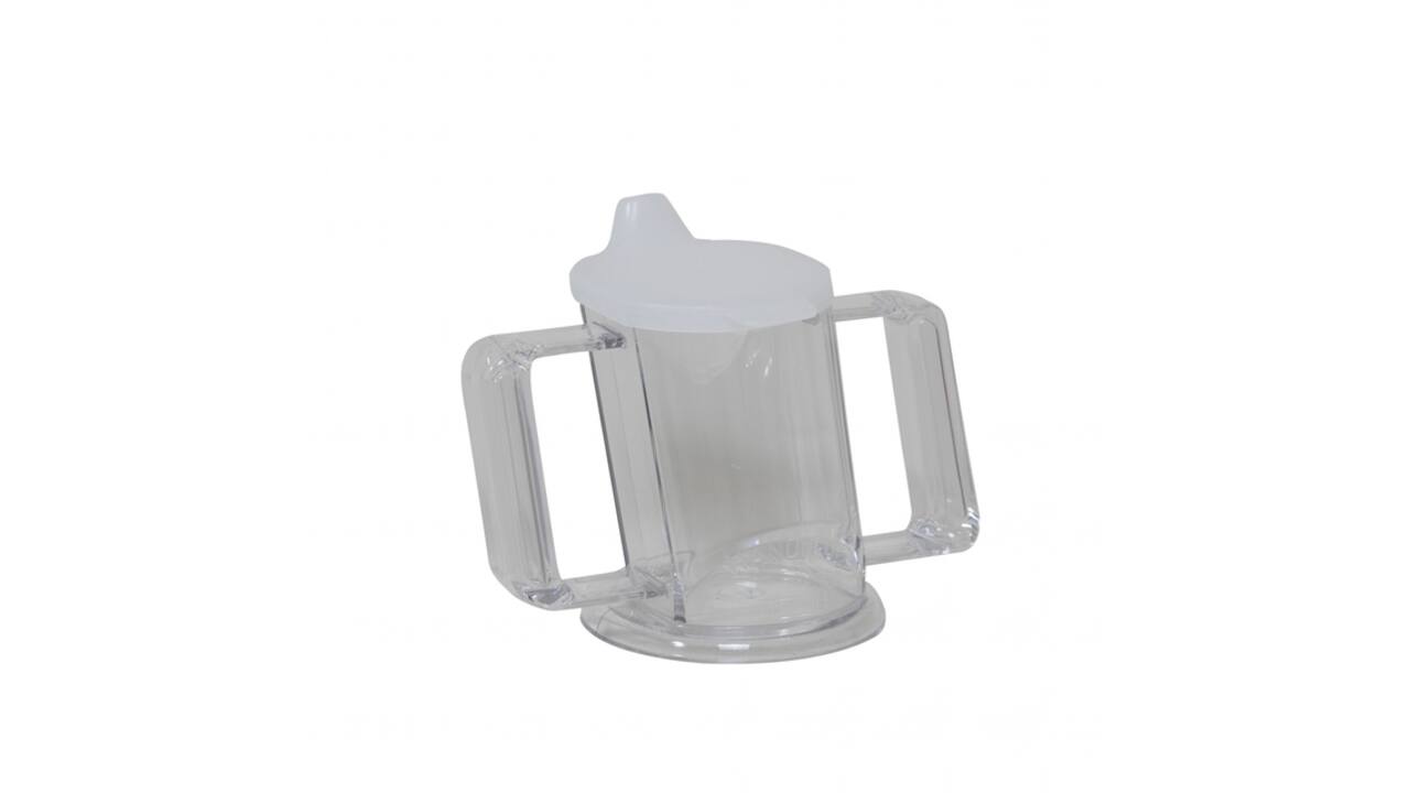 Beker HandyCup met deksel transparant