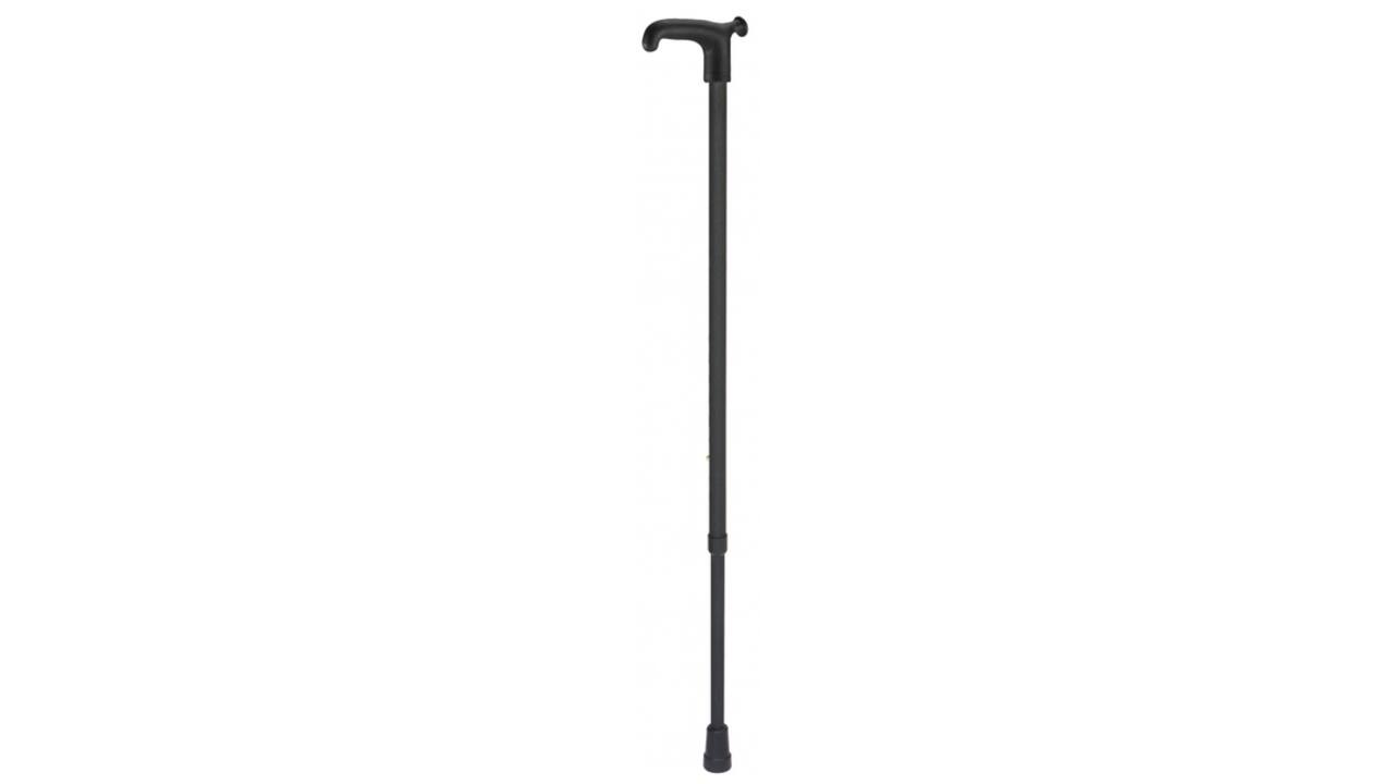 Wandelstok Able2 soft recht handvat zwart