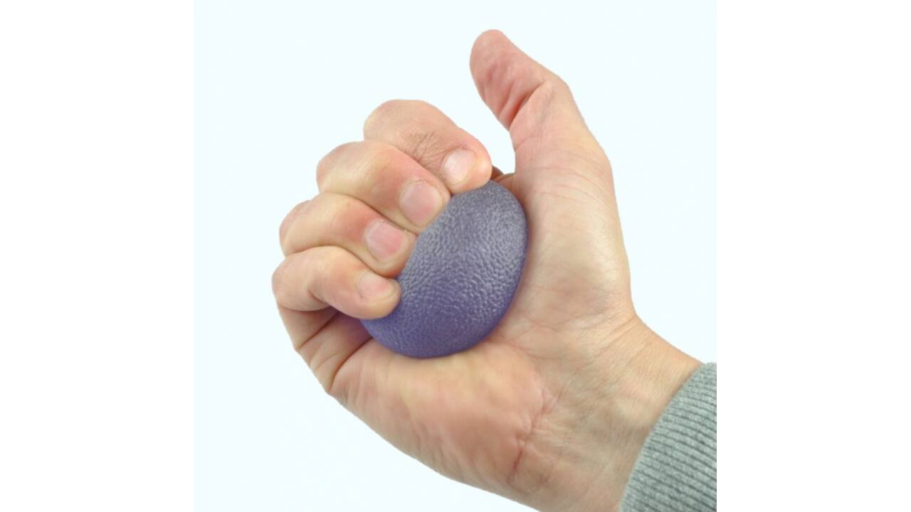 Handtrainer gelbal Able2 Soft blauw