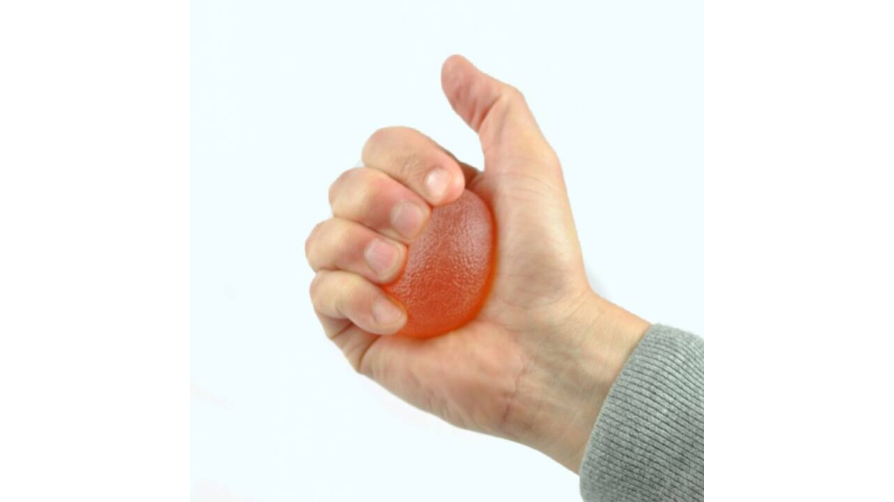 Handtrainer gelbal Able2 Sterk oranje