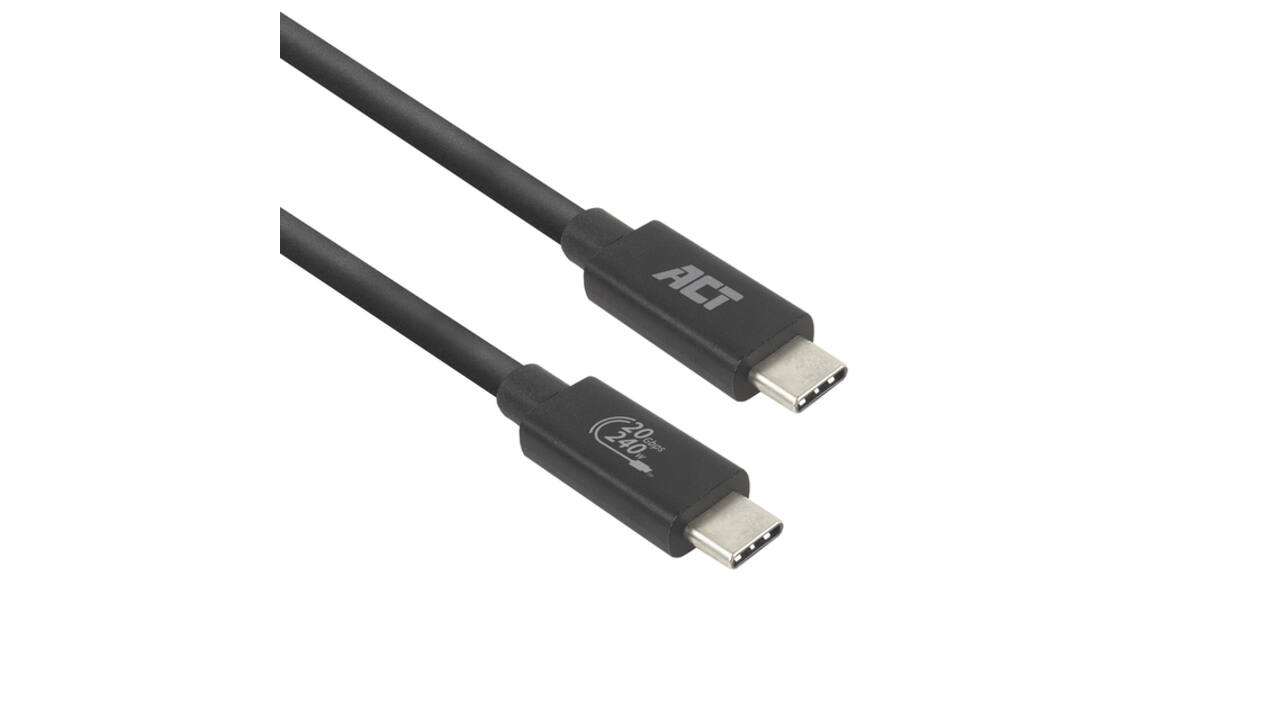 Kabel ACT USB-C 4.0 20Gbps Thunderbolt 3 2m