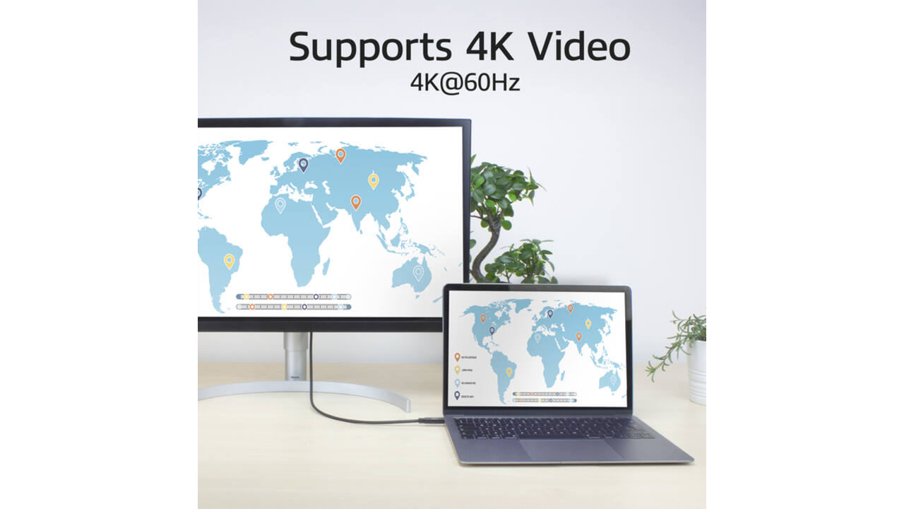 Kabel ACT USB-C 4.0 20Gbps Thunderbolt 3 2m