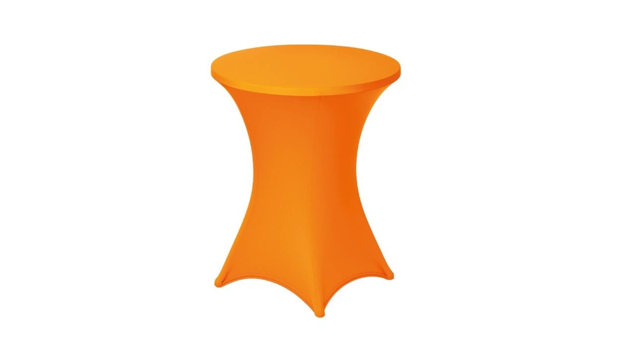Tafelrok BRASQ voor statafel 80cm oranje