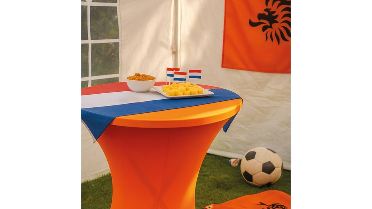 Tafelrok BRASQ voor statafel 80cm oranje