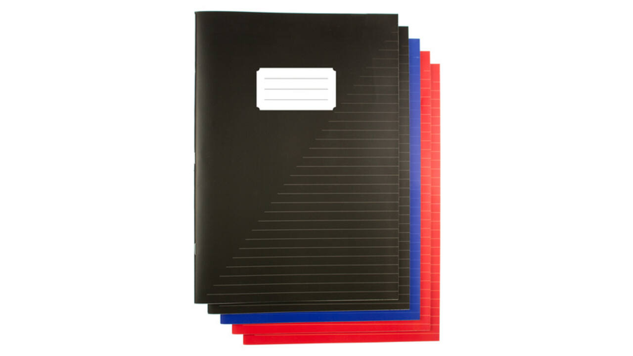 Schrift Kangaro A4 lijn 80 pagina's 60gr assorti pak à 5 stuks