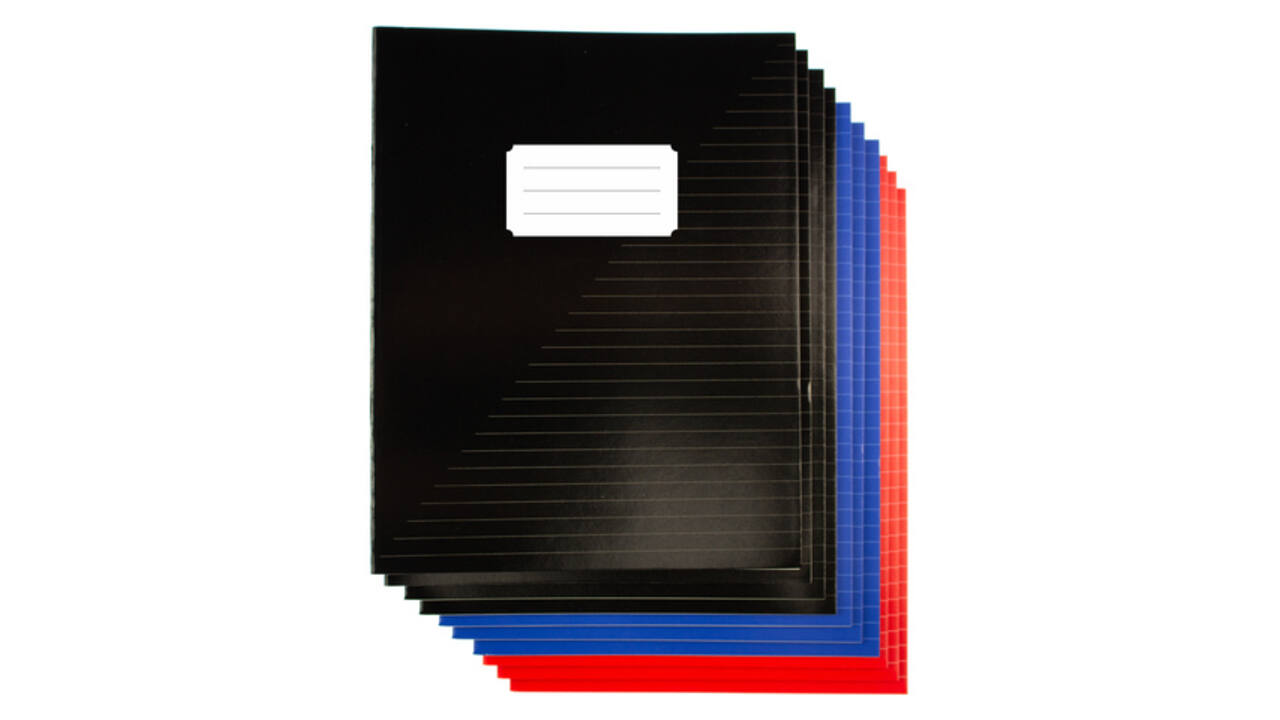 Schrift Kangaro A5 lijn 80 pagina's 60gr assorti pak à 10 stuks