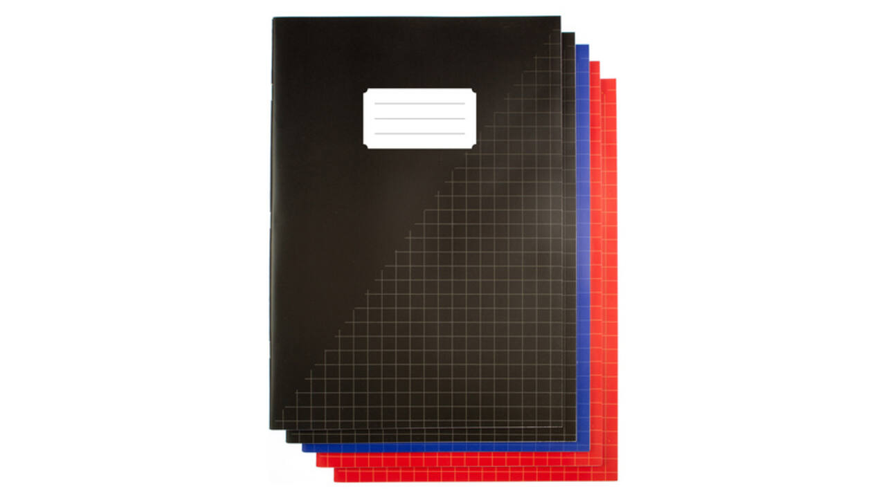 Schrift Kangaro A4 ruit 10mm 80 pagina's 60gr assorti pak  à 5 stuks