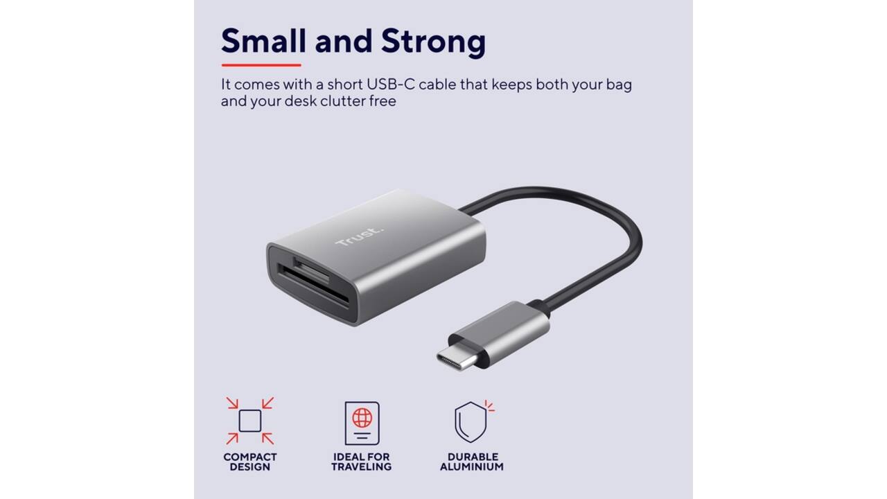 Kaartlezer micro SD Trust Dalyx USB-C
