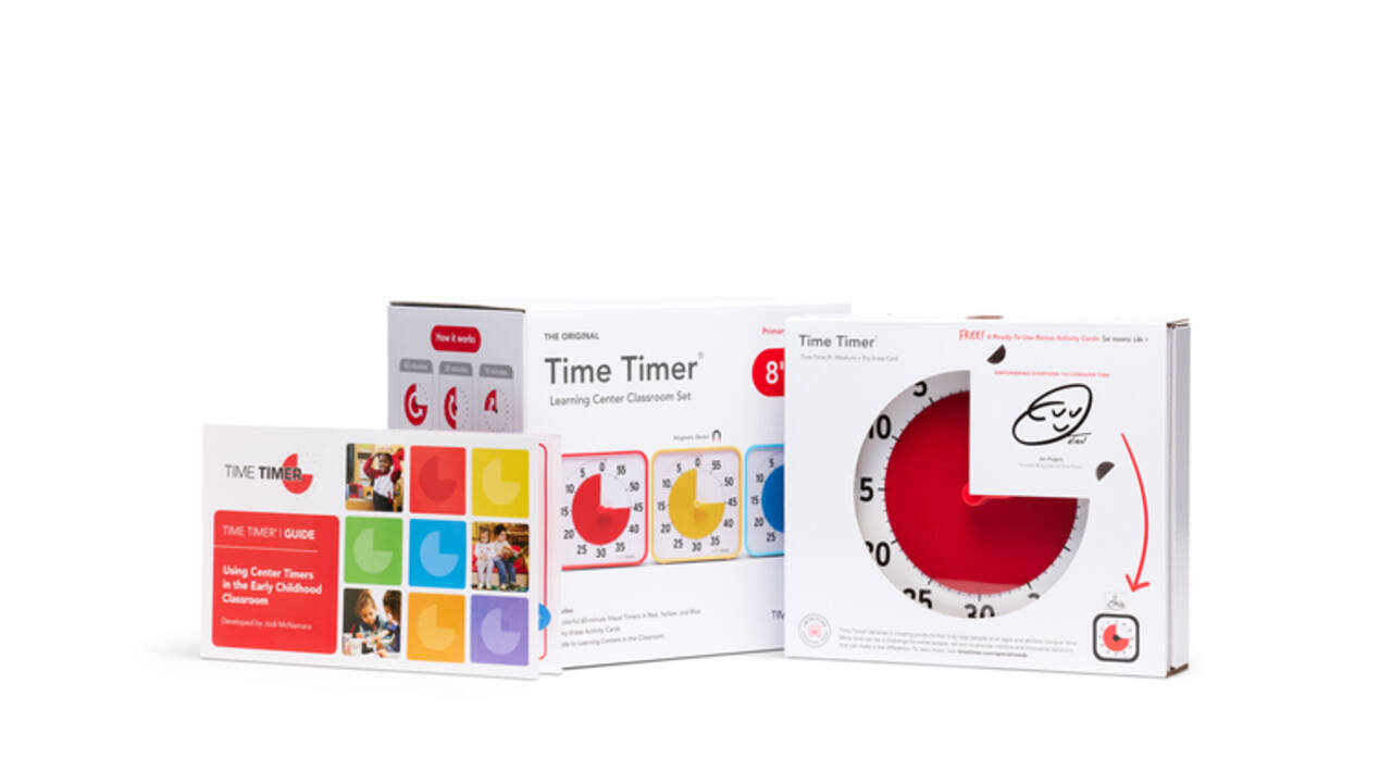 Time Timer medium classroom set secundair