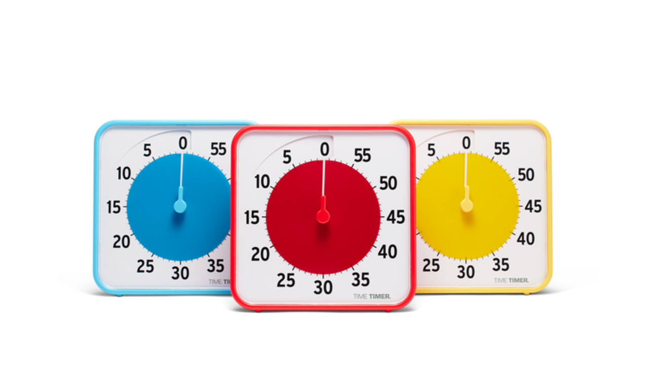Time Timer medium classroom set secundair