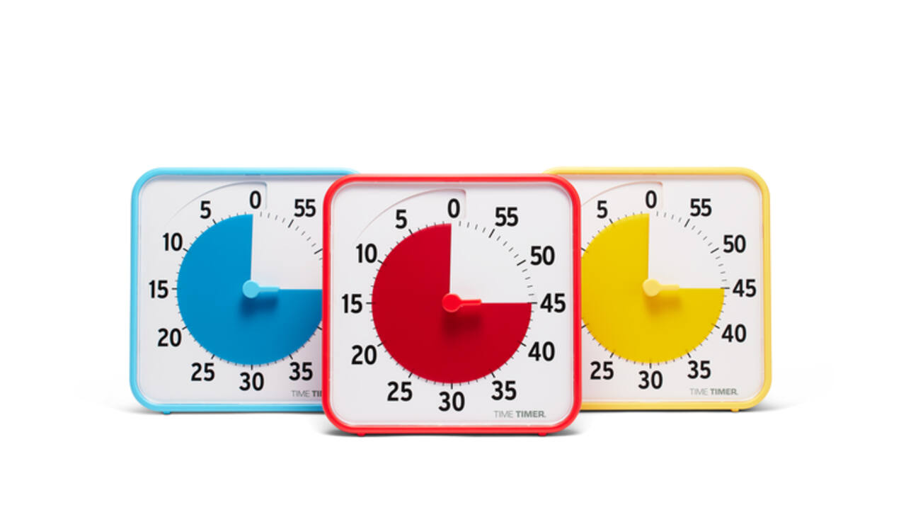 Time Timer medium classroom set secundair