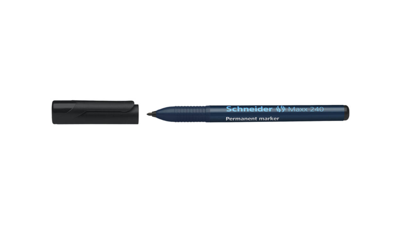 Permanent marker Schneider Maxx 240 rond 1-2mm zwart