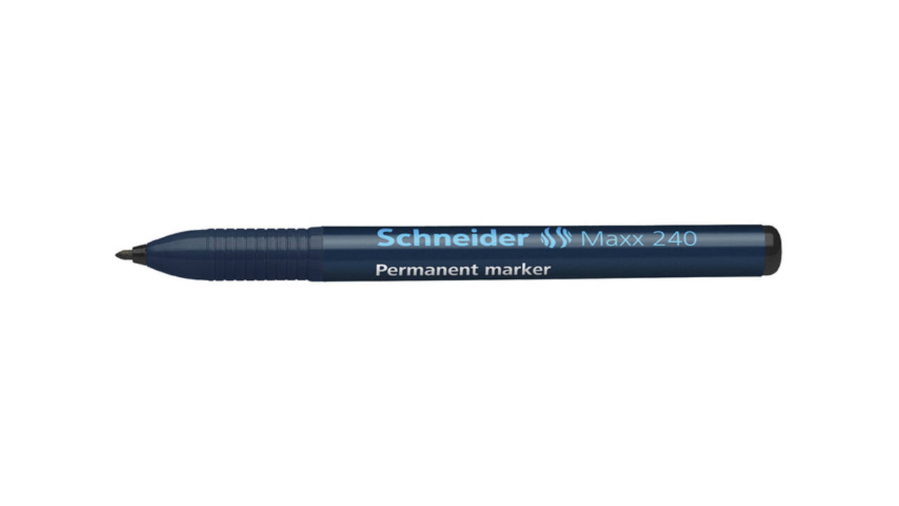 Permanent marker Schneider Maxx 240 rond 1-2mm zwart