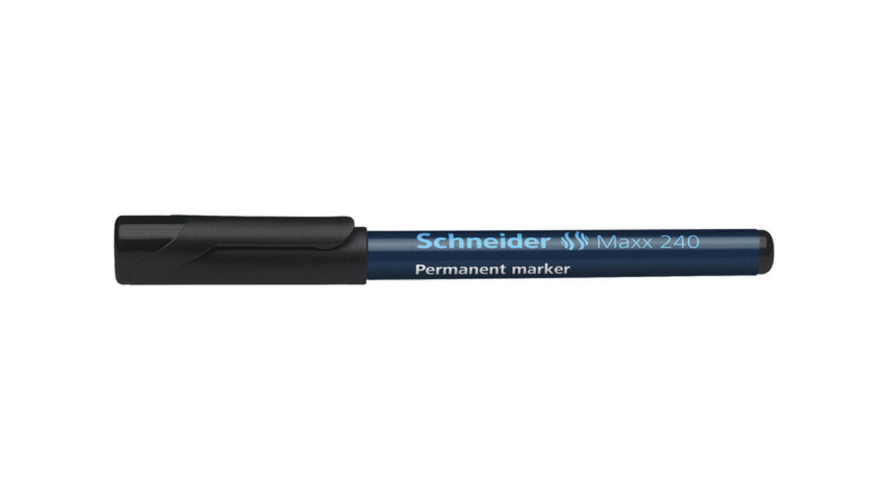 Permanent marker Schneider Maxx 240 rond 1-2mm zwart