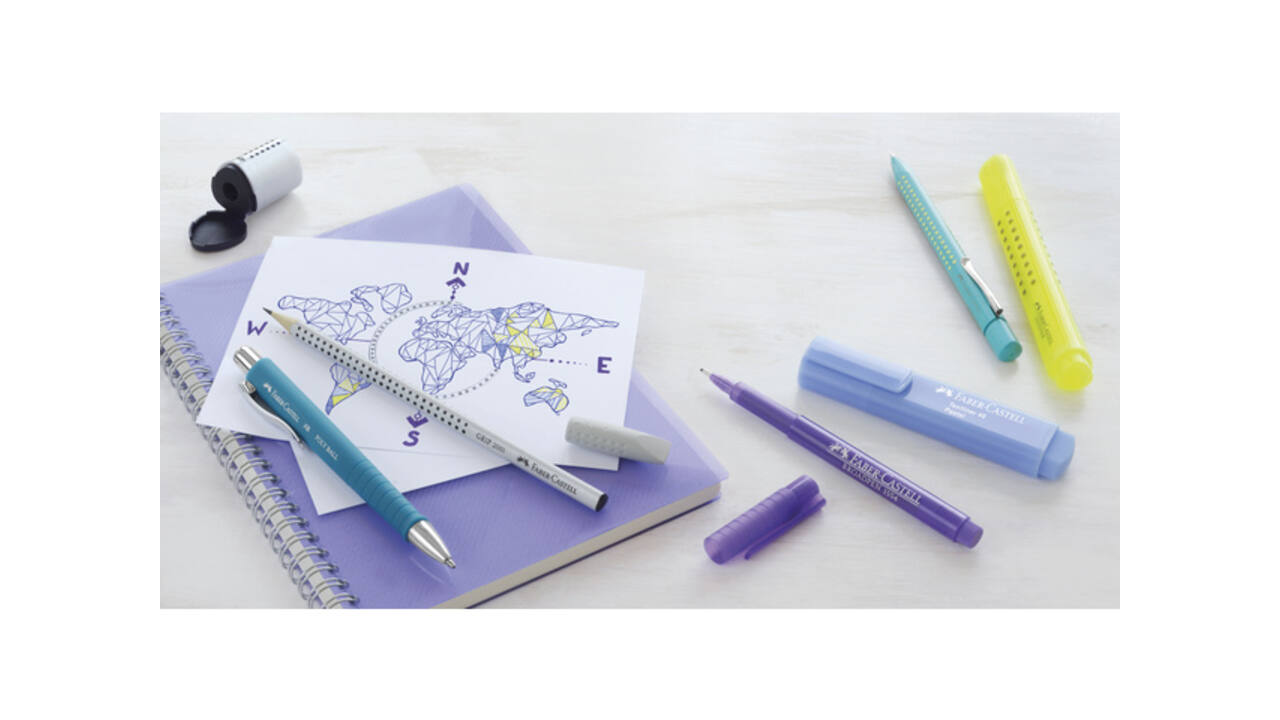 Gumdop Faber Castell Grip 2001 grijs 2 stuks