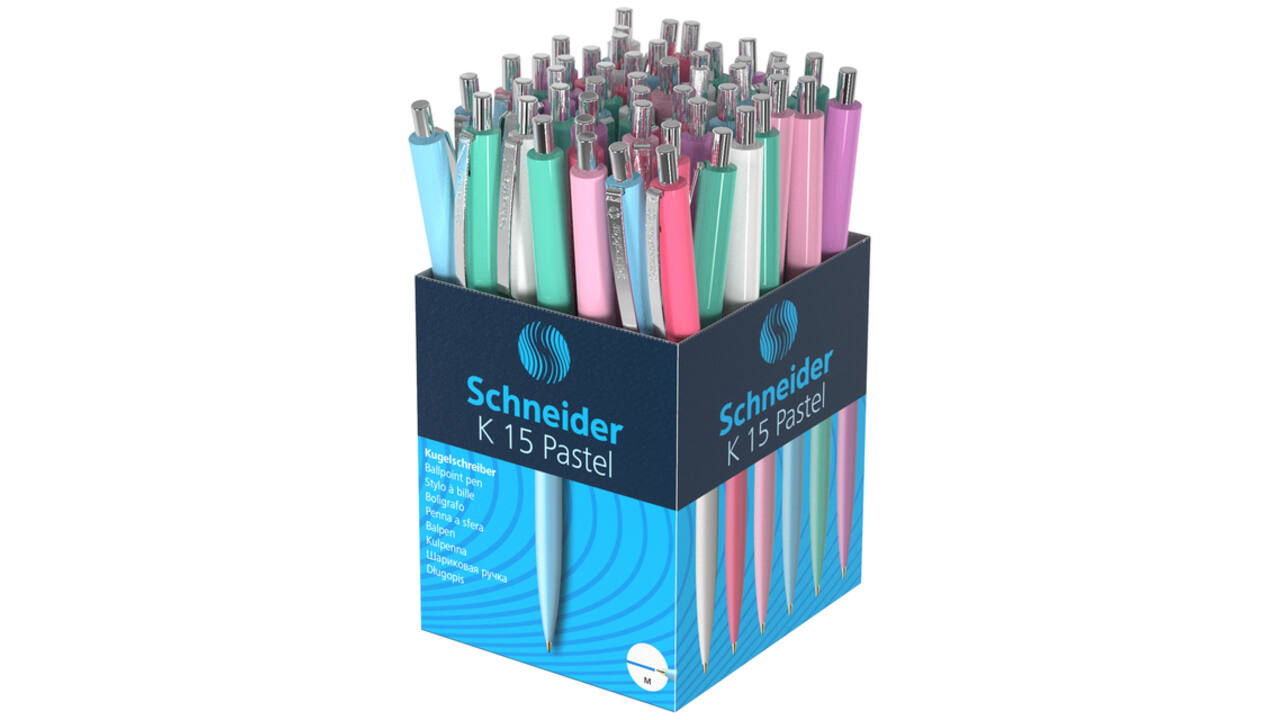 Balpen Schneider K15 medium pastel assorti