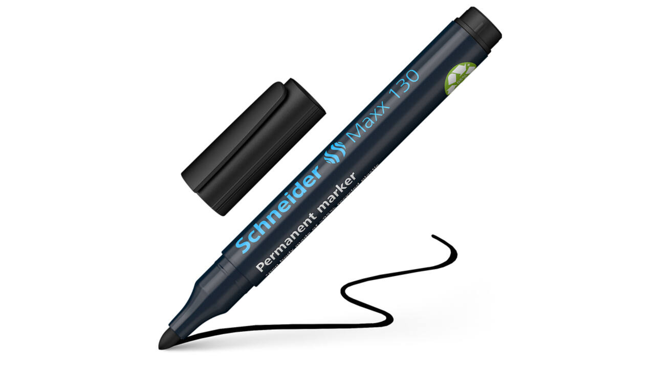 Permanent marker Schneider Maxx 130 rond 1-3mm assorti 4 stuks