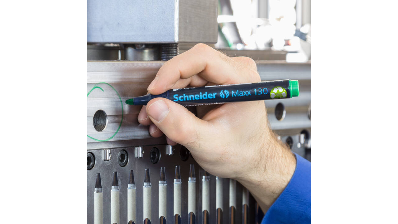 Permanent marker Schneider Maxx 130 rond 1-3mm assorti 4 stuks