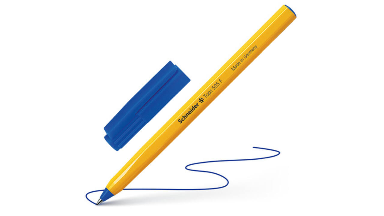 Balpen Schneider Tops 505 fijn blauw