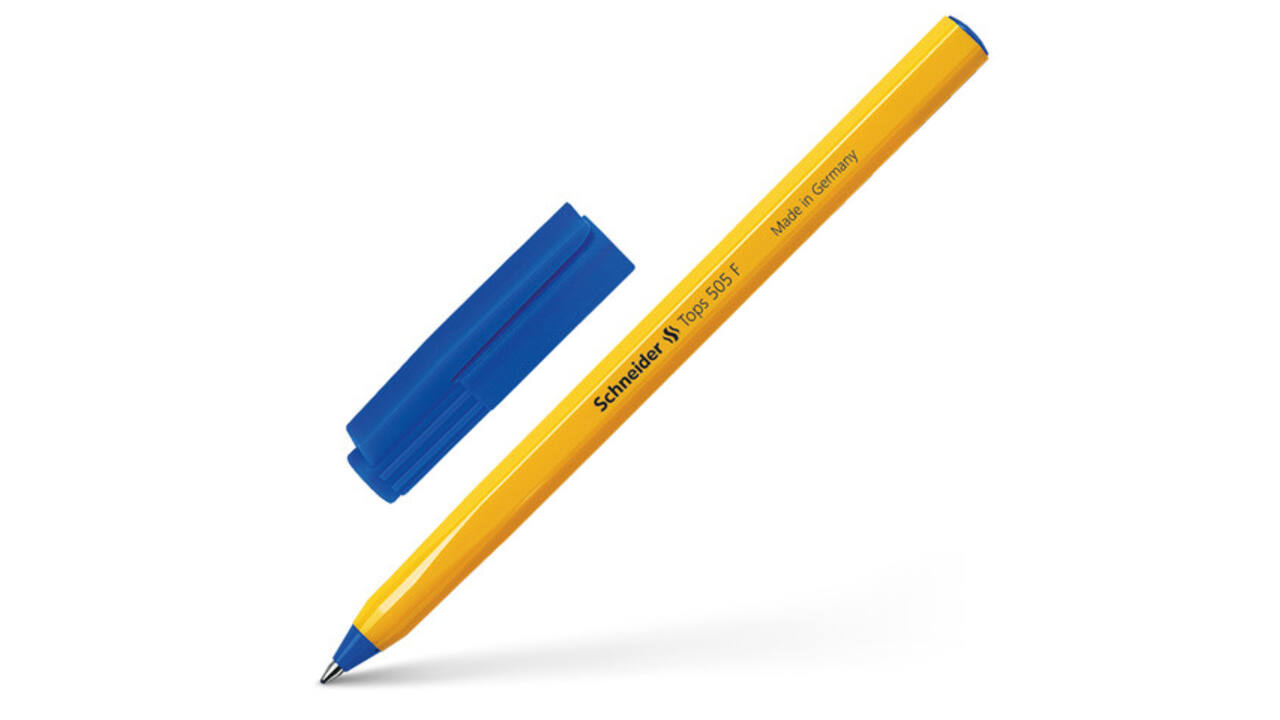Balpen Schneider Tops 505 fijn blauw