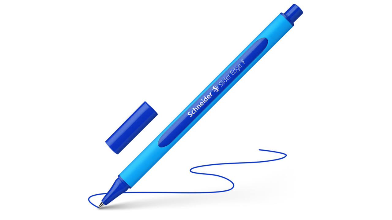 Balpen Schneider Slider Edge fijn blauw