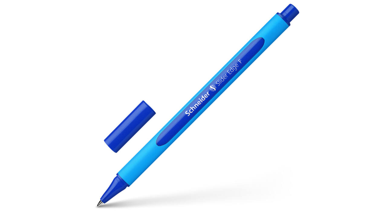 Balpen Schneider Slider Edge fijn blauw