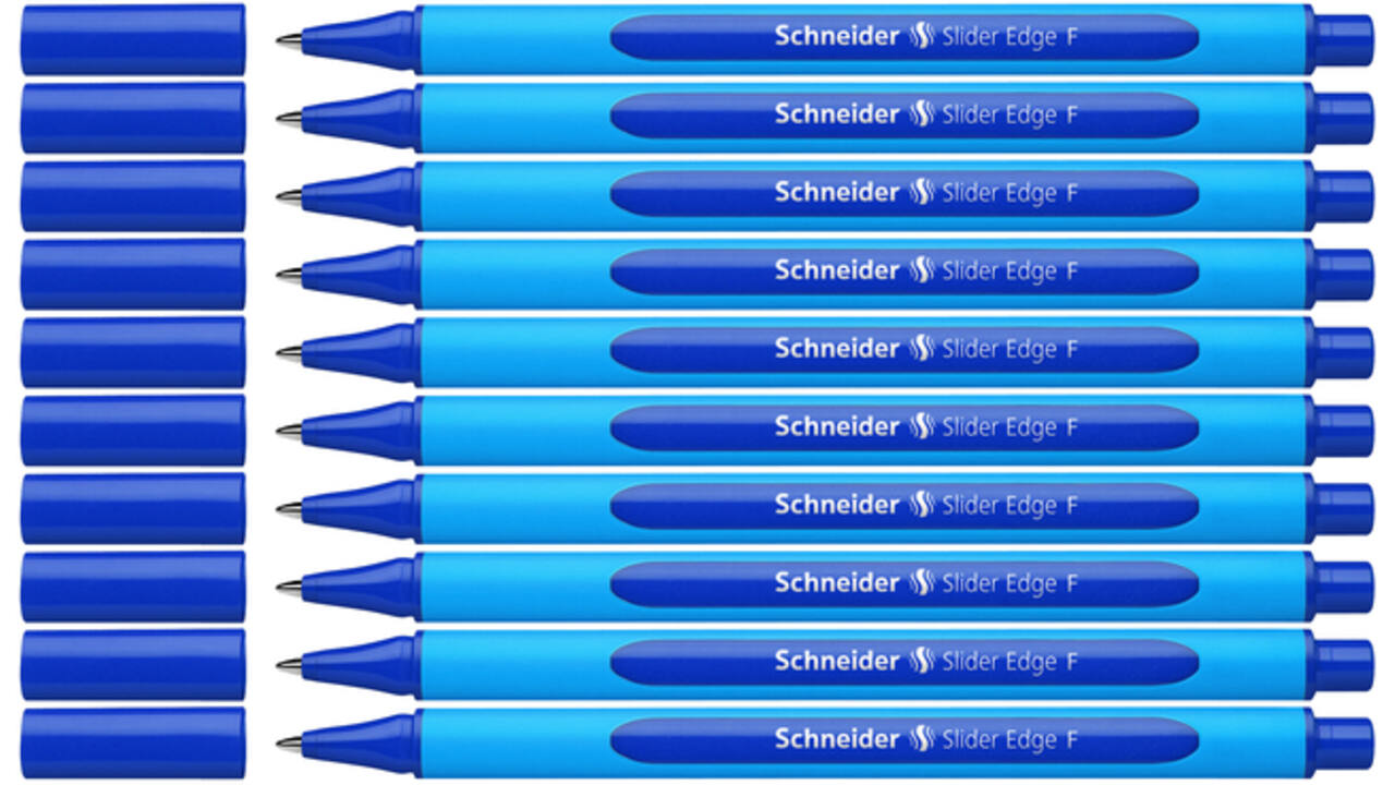 Balpen Schneider Slider Edge fijn blauw