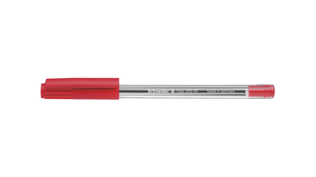 Balpen Schneider Tops 505 medium rood