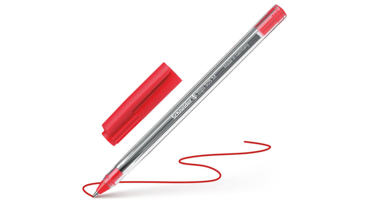 Balpen Schneider Tops 505 medium rood