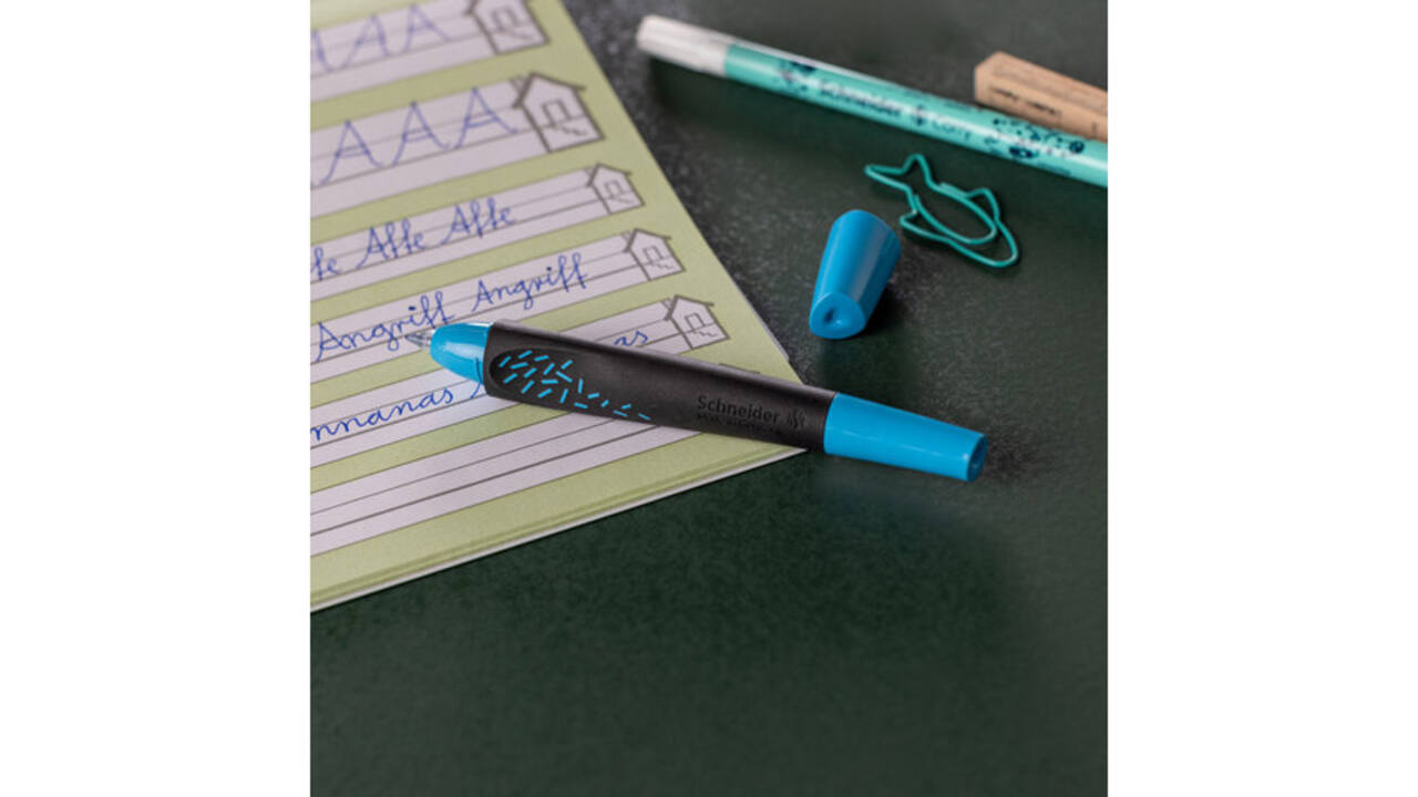 Rollerpen Schneider Breeze medium zwart/blauw