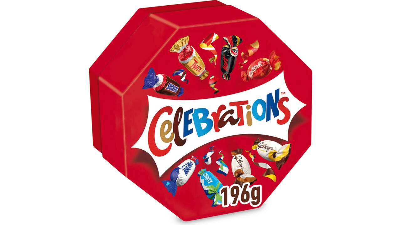 Chocolade Celebrations doos 196gr