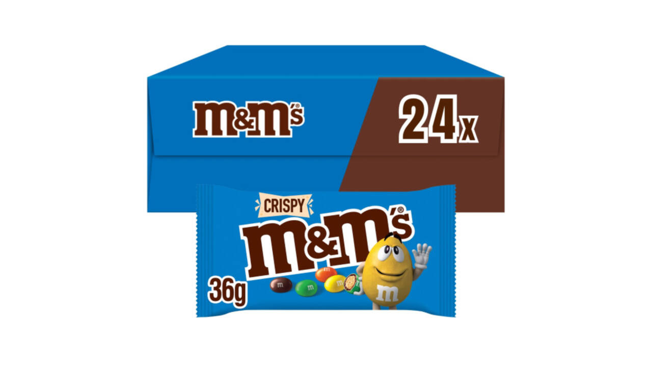 Snoep M&M Crispy doos 24 stuks
