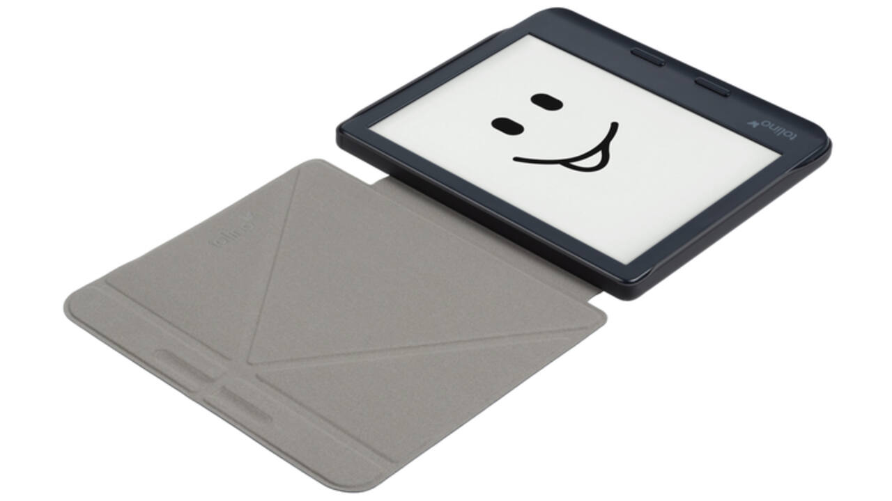 E-reader beschermhoes Tolino Vision 7 Origami blauw