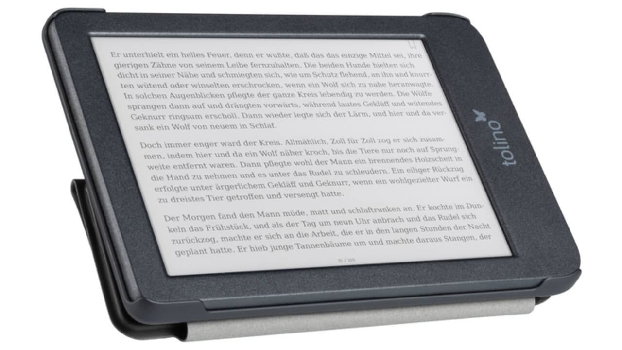 E-reader beschermhoes Tolino Shine Origami zwart